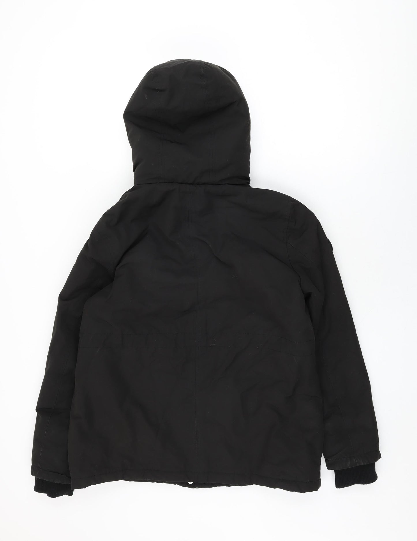 Womens UK Size 10 New Look Black Rain Coat