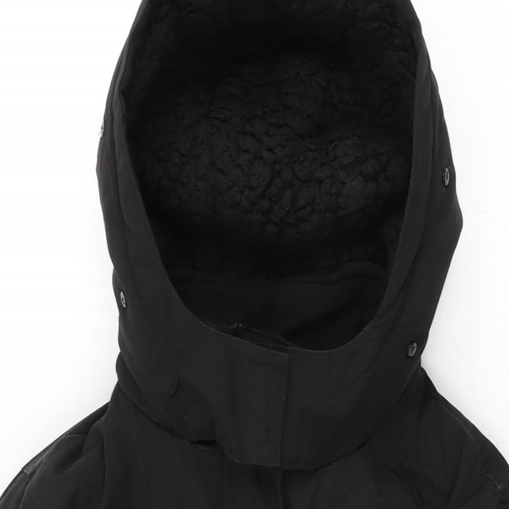Womens UK Size 10 New Look Black Rain Coat
