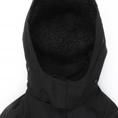 Womens UK Size 10 New Look Black Rain Coat