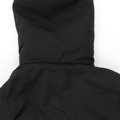 Womens UK Size 10 New Look Black Rain Coat