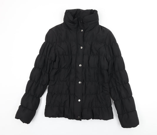 Womens UK Size M Marks and Spencer Black Puffer Jacket