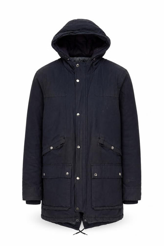 Mens UK Size M Topman Blue Overcoat
