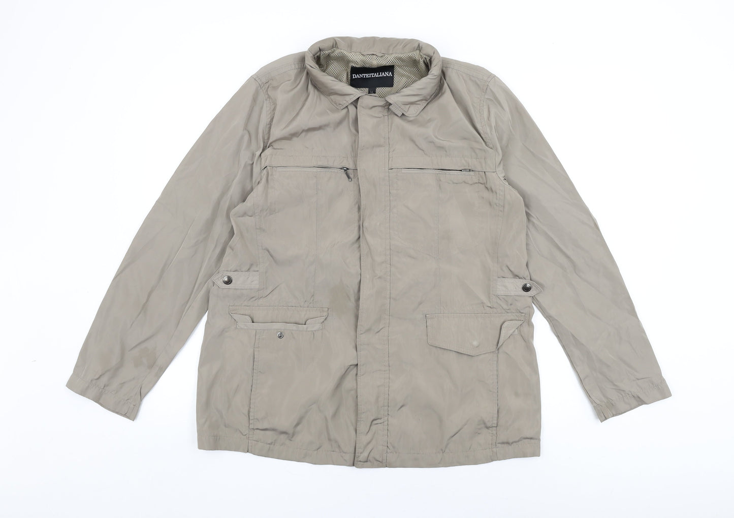 Danteitaliana Womens Beige Jacket Coat Size L Zip