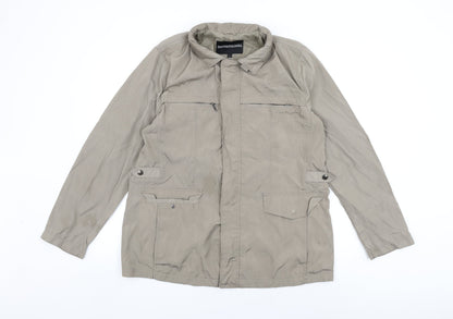 Danteitaliana Womens Beige Jacket Coat Size L Zip