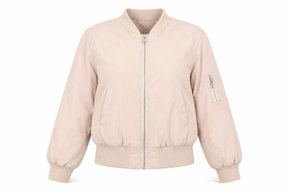 Womens UK Size 10 Miss Selfridge Pink Bomber Jacket