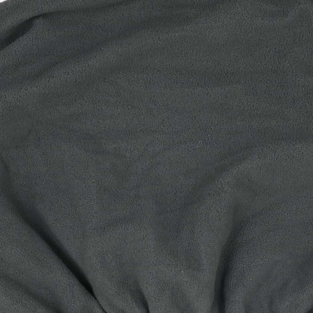 Brand and care label for Missguided women’s grey polyester pullover sweatshirt, size UK 8, zip - missguided logo