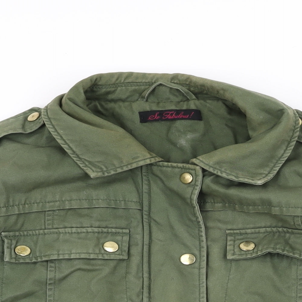 Womens UK Size 16 So Fabulous Green Jacket