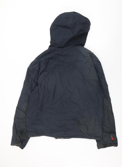 Mens UK Size L Burton Blue Rain Coat
