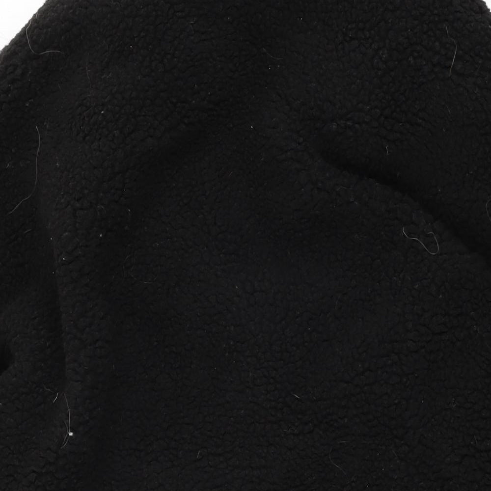Womens UK Size 14 PRETTYLITTLETHING Black Overcoat