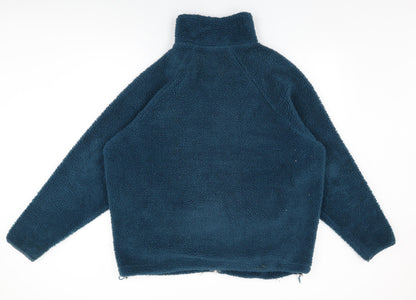 Mens UK Size M ASOS Blue Full Zip Sweatshirt