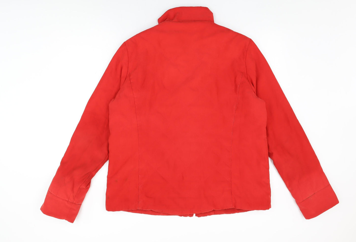 Klass Womens Red Jacket Coat Size L Zip
