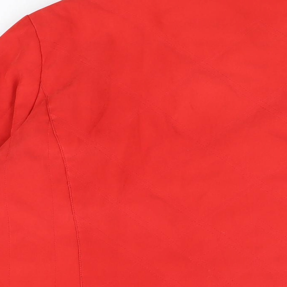 Klass Womens Red Jacket Coat Size L Zip