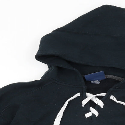 J. America Mens Black Cotton Pullover Hoodie Size M - JTR
