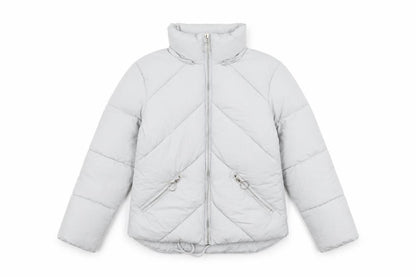 Womens UK Size 4 Topshop Blue Puffer Jacket
