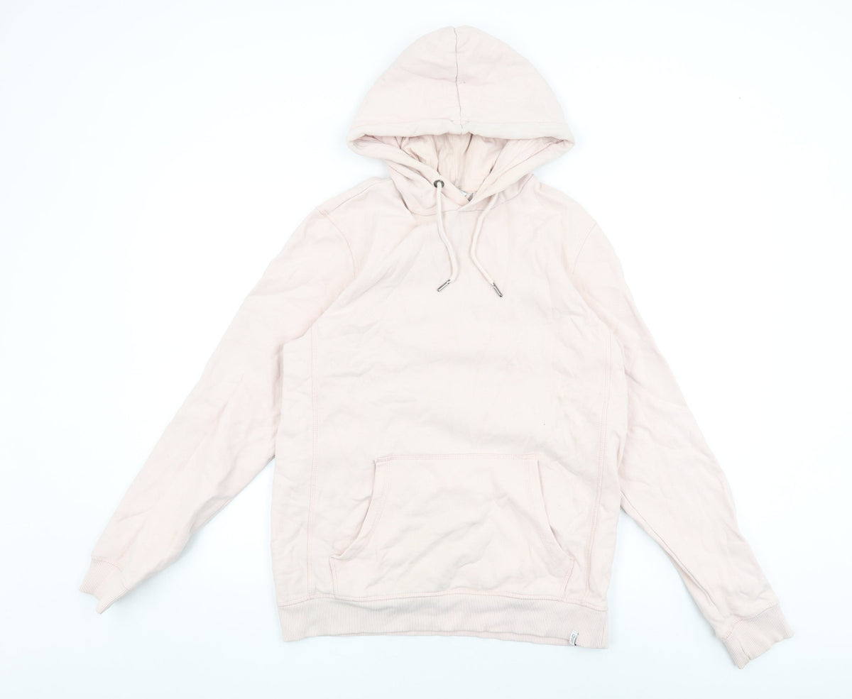 Next Womens Pink Cotton Pullover Hoodie Size M Pullover