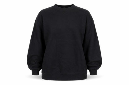 Zara Womens Black Cotton Pullover Sweatshirt Size M Pullover