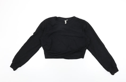 Womens UK Size 10 ASOS Black Pullover Sweatshirt