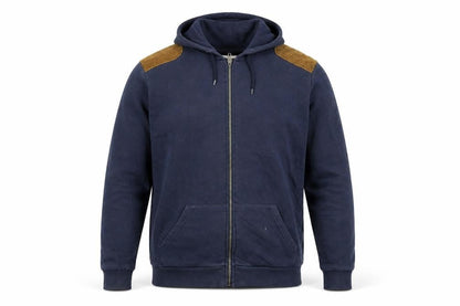 Mens UK Size S River Island Blue Full Zip Hoodie