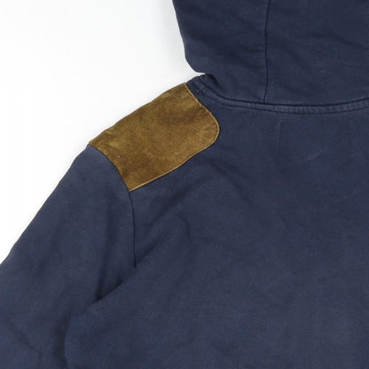 Mens UK Size S River Island Blue Full Zip Hoodie