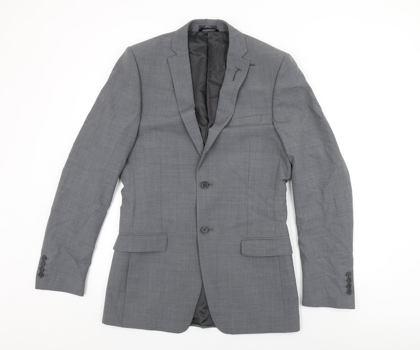 Mens UK Size 38 Marks and Spencer Regular Grey Suit Jacket