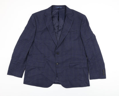 Mens UK Size 44 Marks and Spencer Regular Blue Suit Jacket