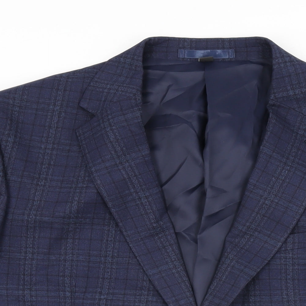 Mens UK Size 44 Marks and Spencer Regular Blue Suit Jacket