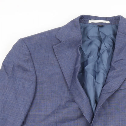 Mens UK Size 36 Marks and Spencer Regular Blue Suit Jacket