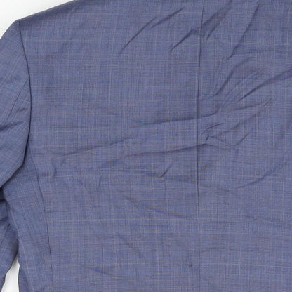 Mens UK Size 36 Marks and Spencer Regular Blue Suit Jacket