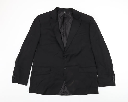 Mens UK Size 44 Marks and Spencer Regular Black Suit Jacket