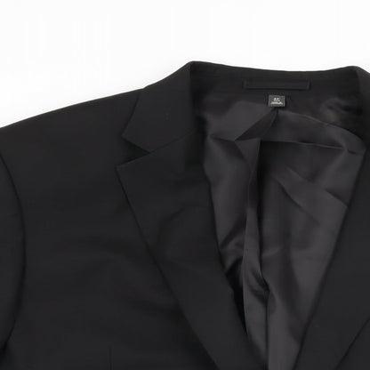 Mens UK Size 44 Marks and Spencer Regular Black Suit Jacket