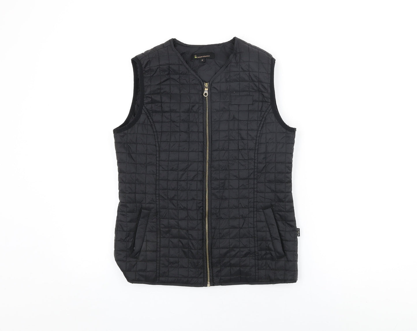 Womens UK Size S Marks and Spencer Black Gilet