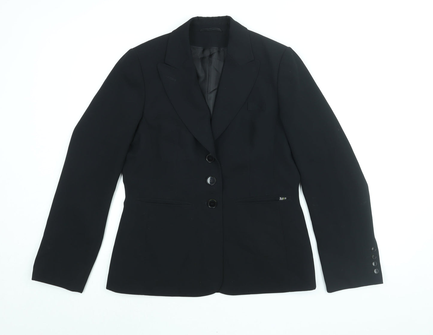 Marks and Spencer Womens Black Jacket Blazer Size 12 Button