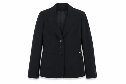 Marks & Spencer Womens Black Jacket Blazer Size 12 Button