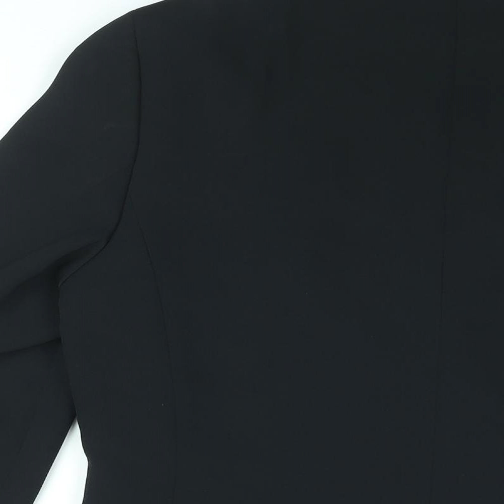 Marks and Spencer Womens Black Jacket Blazer Size 12 Button