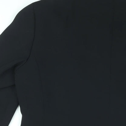 Marks and Spencer Womens Black Jacket Blazer Size 12 Button