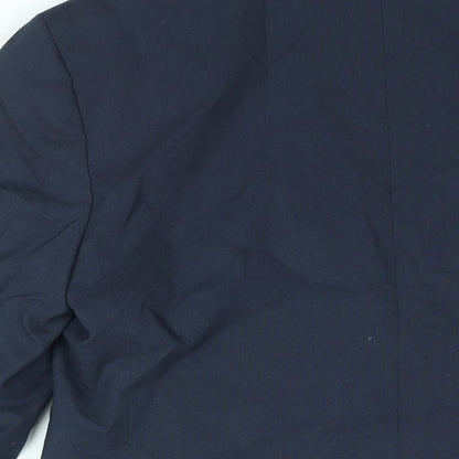 ASOS Mens Blue Polyester Jacket Suit Jacket Size 36 Regular