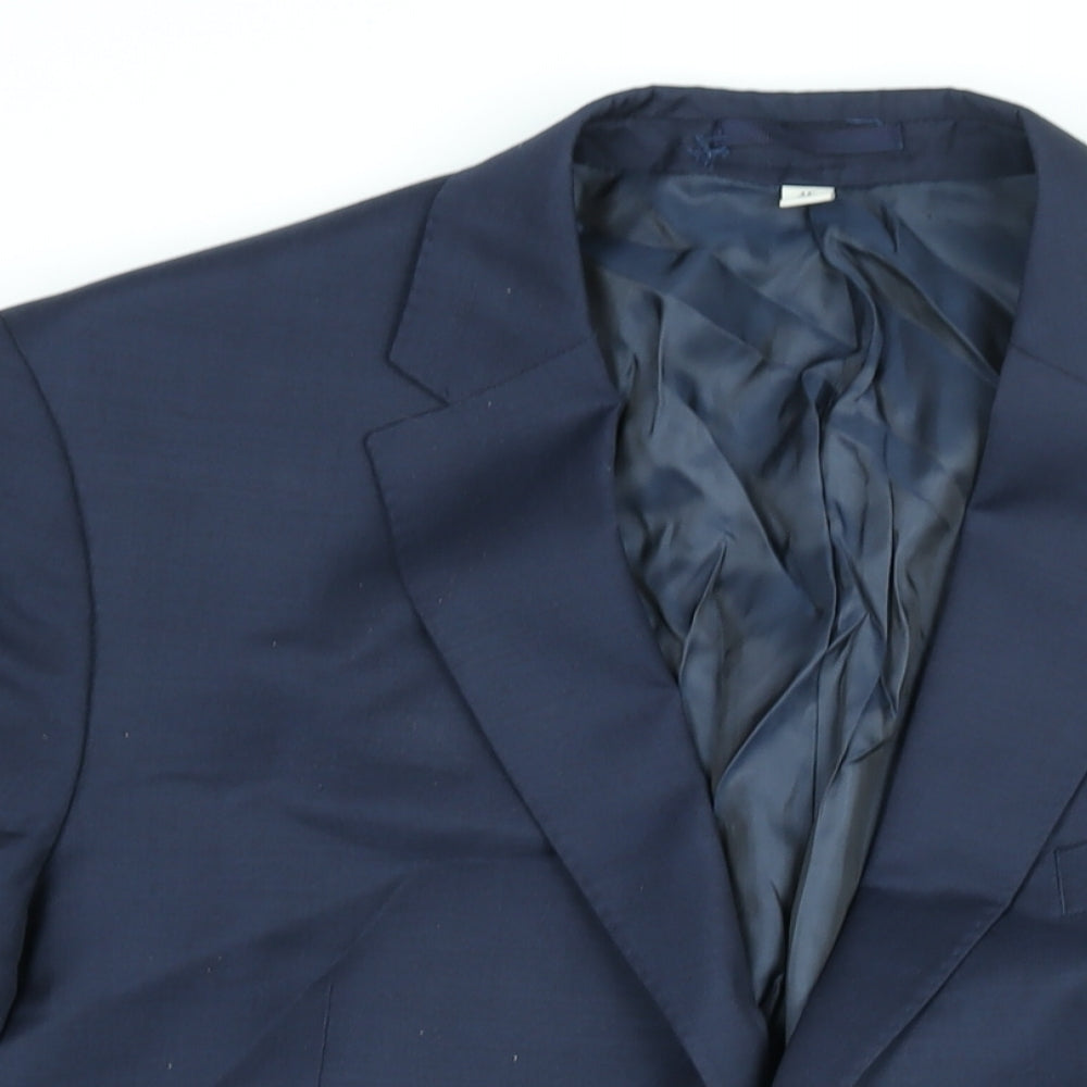 Mens UK Size 44 Marks and Spencer Regular Blue Suit Jacket