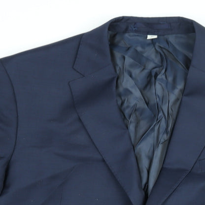 Mens UK Size 44 Marks and Spencer Regular Blue Suit Jacket