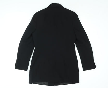 Ana Sousa Womens Black Jacket Blazer Size 10 Snap