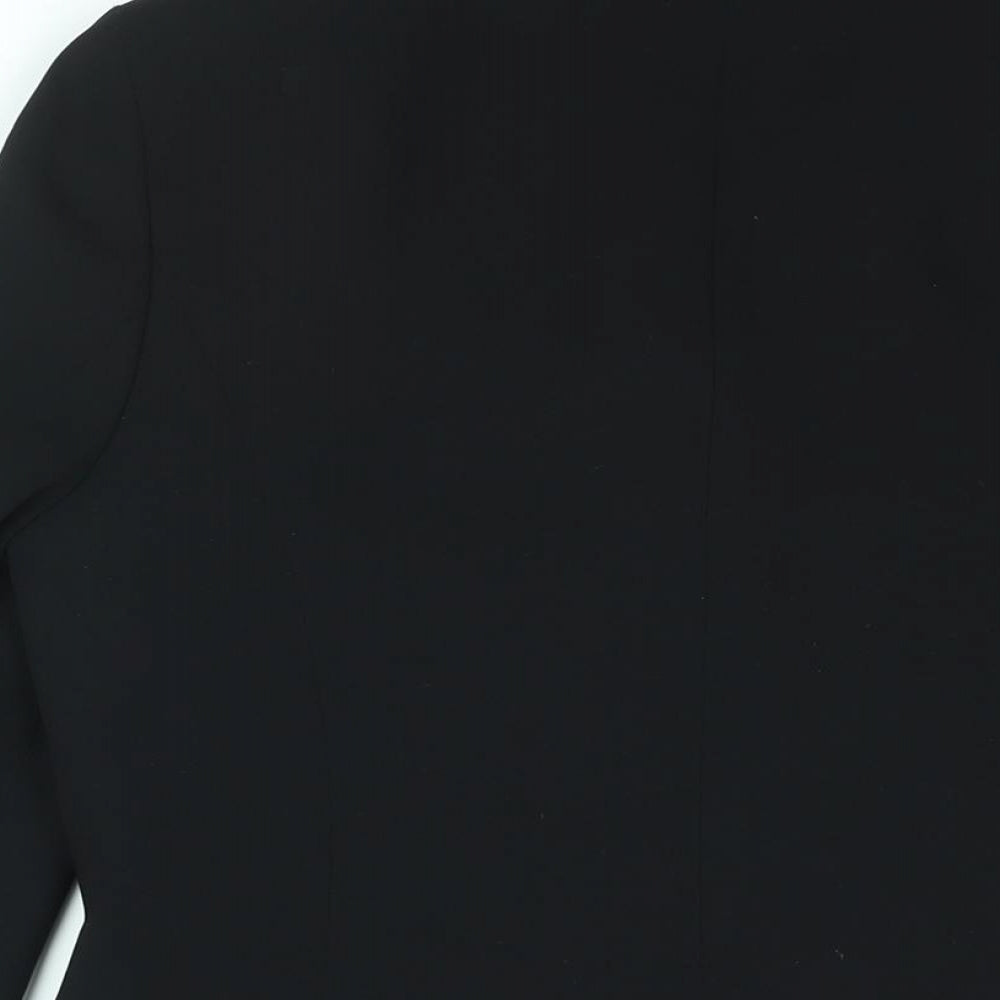 Ana Sousa Womens Black Jacket Blazer Size 10 Snap