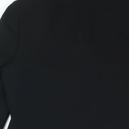 Ana Sousa Womens Black Jacket Blazer Size 10 Snap