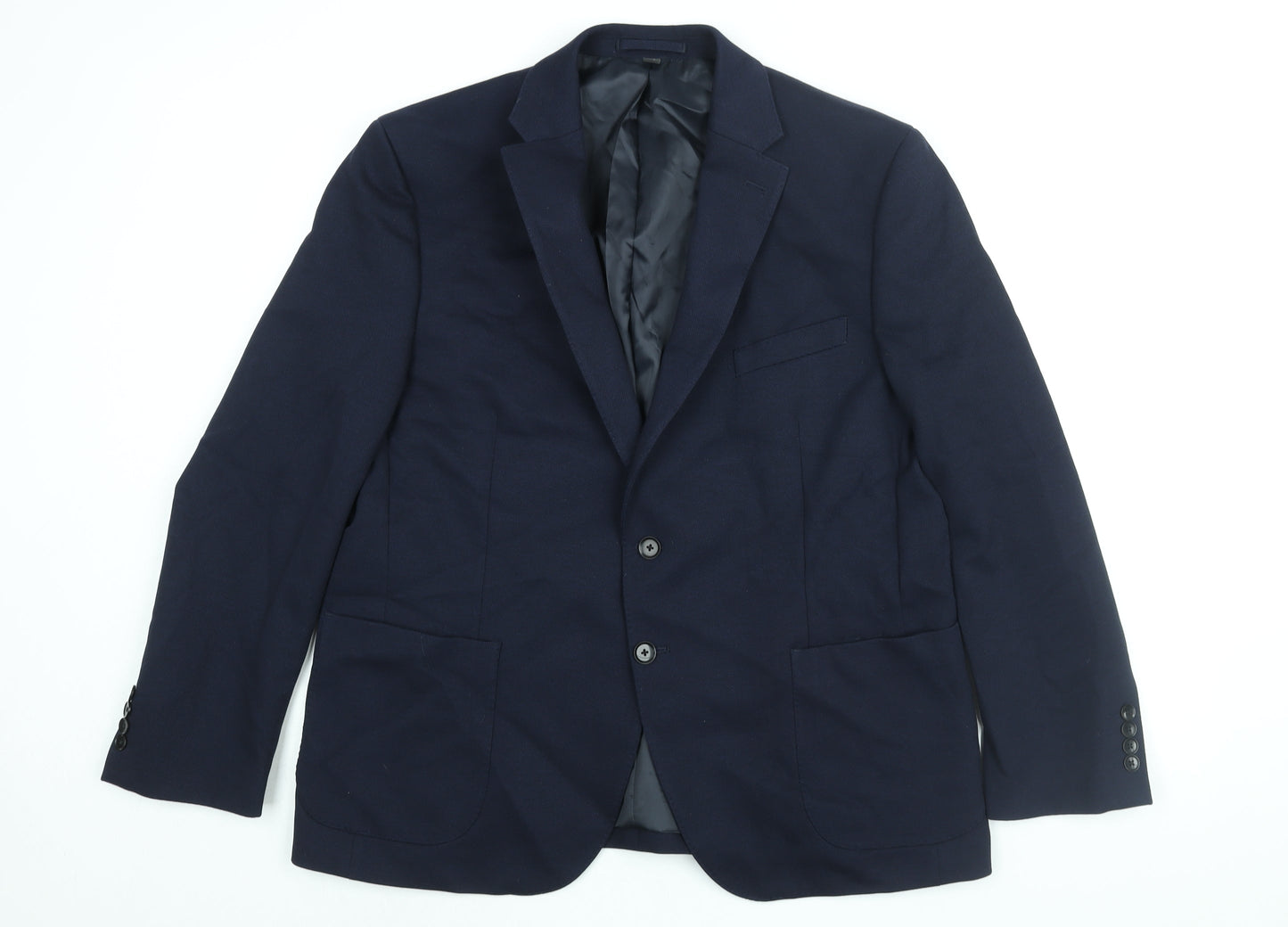 Mens UK Size 44 Marks and Spencer Regular Blue Suit Jacket