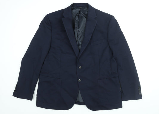 Mens UK Size 44 Marks and Spencer Regular Blue Suit Jacket