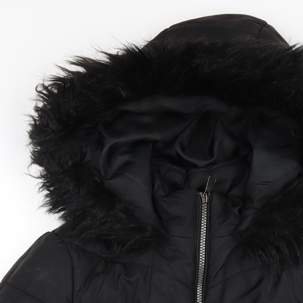 Womens UK Size 10 Very Black Puffer Jacket