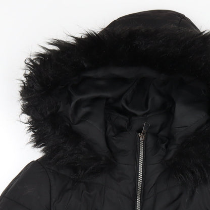 Womens UK Size 10 Very Black Puffer Jacket