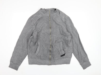 Mens UK Size L Red Herring Grey Full Zip Sweatshirt