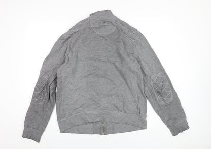 Mens UK Size L Red Herring Grey Full Zip Sweatshirt