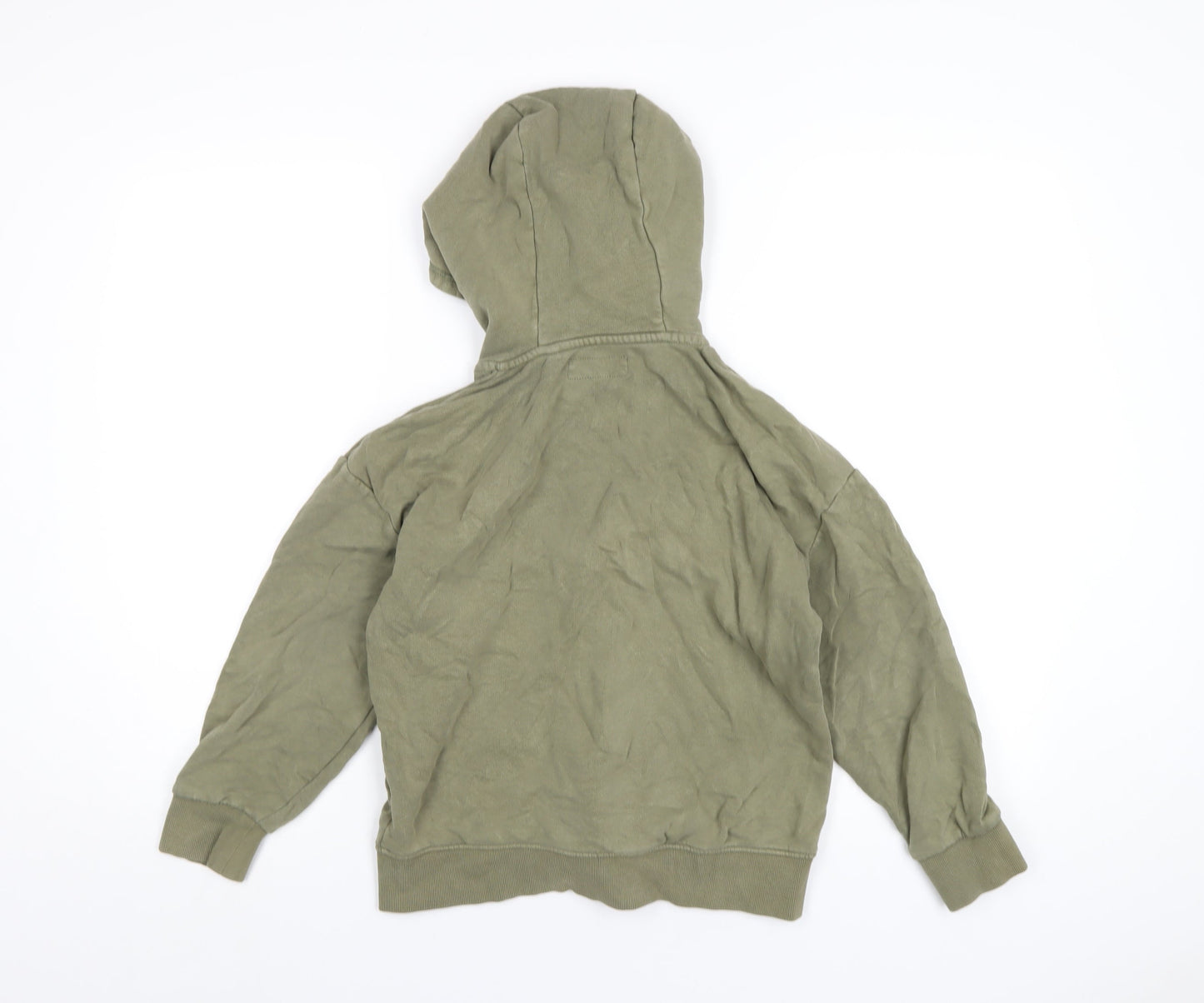 NEXT Boys Green Cotton Full Zip Hoodie Size 10 Years Zip
