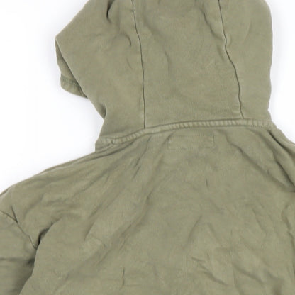 NEXT Boys Green Cotton Full Zip Hoodie Size 10 Years Zip