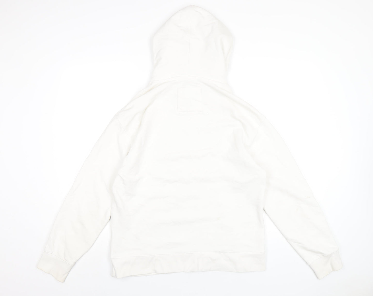 Mens UK Size S Pull&Bear White Pullover Hoodie